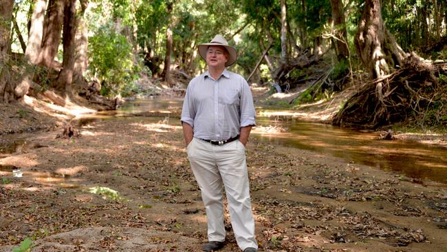 Cattle Australia chair David Foote by the banks of Sandy Creek. Pictures: John Elliott