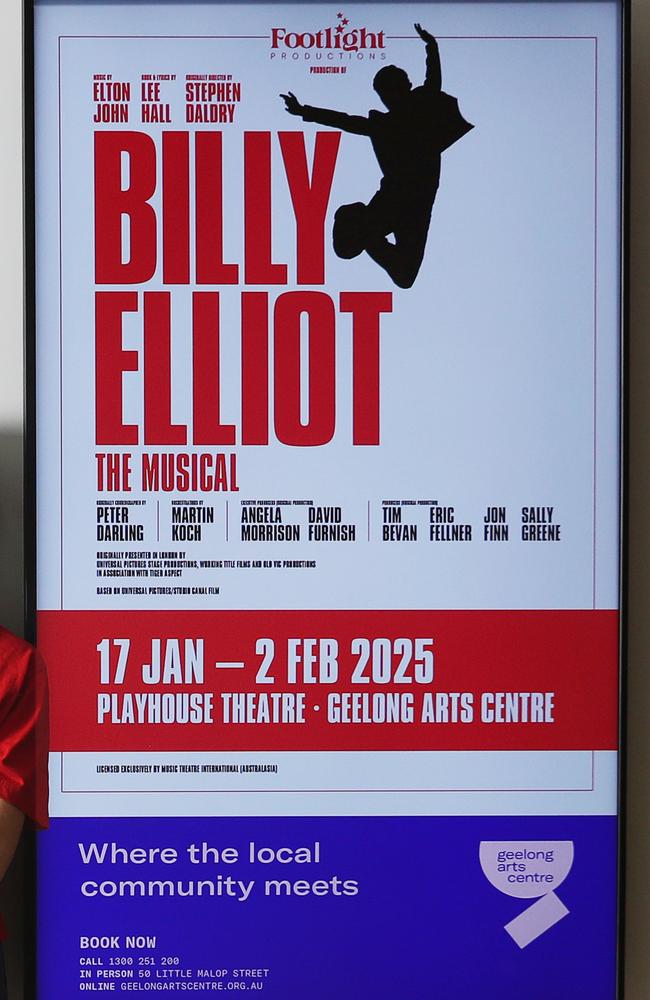 Billy Elliot is currently playing at the Geelong Arts Centre. Picture: Alan Barber