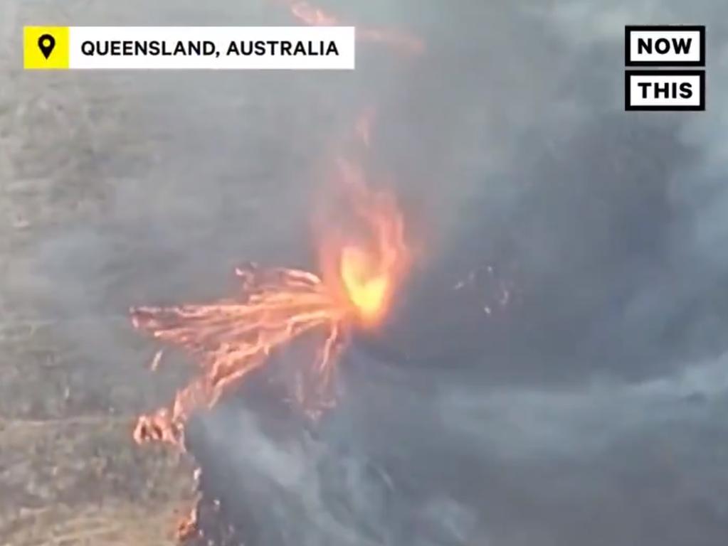 A dramatic firenado captured in Queensland.