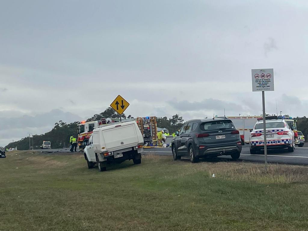 Childers Road was closed in both directions.