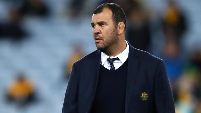 Wallabies coach Michael Cheika needs his side to win the next two games. Picture: Getty Images