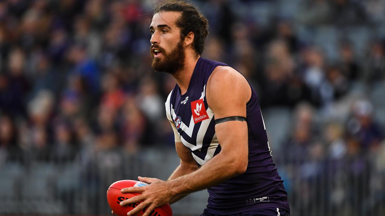 Alex Pearce made his successful return at AFL level in the win over Gold Coast. (Photo by Daniel Carson/AFL Photos via Getty Images)