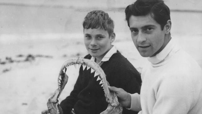 **This picture has a scanned reverse - see associated content at the bottom of the details window** Raymond Short was attacked by a shark at Coledale beach in 1966 when he was 13. He survived the attack.