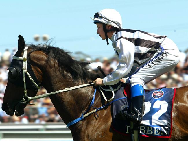 Clare Lindop became Australia’s first female rider to compete in the Melbourne Cup in November 2003.