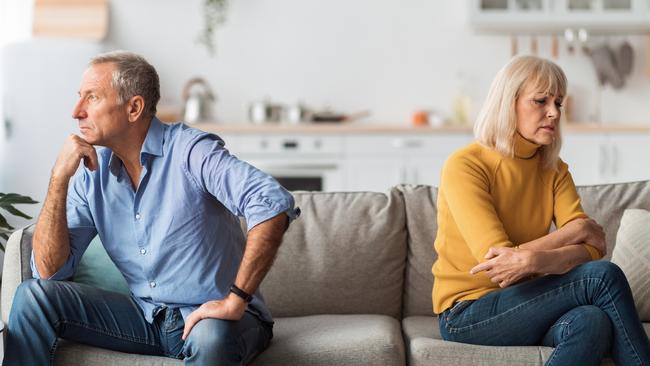 The Michigan Institute for Social Research has found the risk of divorce among older married couples rises when the wife – but not the husband – becomes seriously ill. Picture: iStock