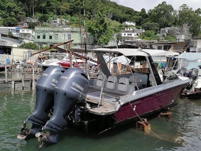 The speedboat Andy Li and fellow pro-democracy activists were caught on by the Chinese coastguard.