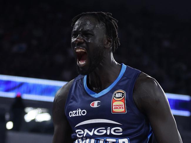 Former United championship-winner Jo Lual-Acuil Jr has been on Perth’s radar. Picture: Daniel Pockett/Getty Images.