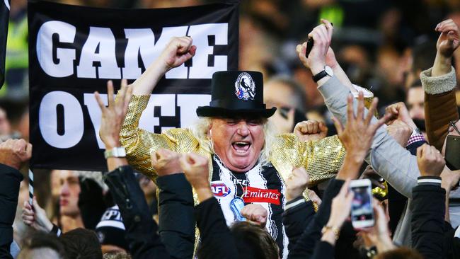 Game over: Joffa had the gold jacket on early against the Tigers last night. Picture: AFL Media/Getty Images