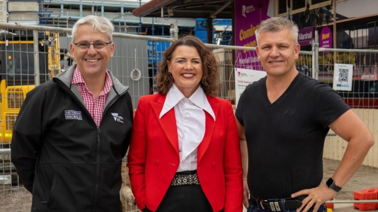 Labor MPs Danny Pearson, Libby Coker and Darren Cheeseman. This photo was posted to Mr Cheeseman’s Facebook page a week before he was booted from the party. Source: Facebook.