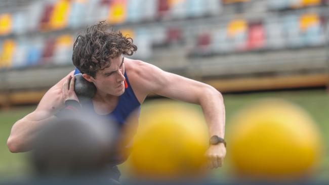 Action from the Queensland Athletics track and field championships at QSAC on Saturday March 15, 2025. Picture: Stephen Archer.