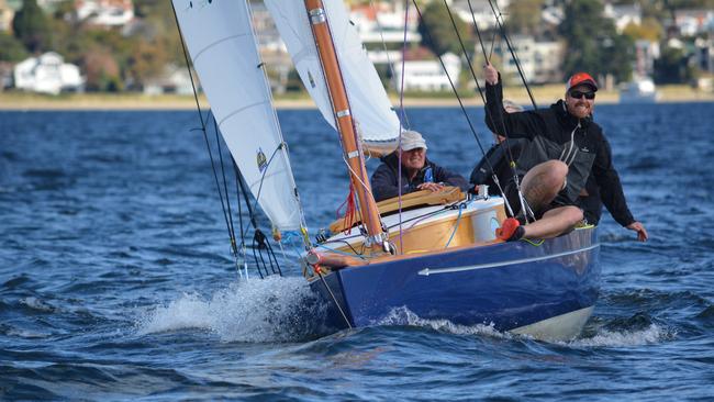 Derwent Class boats in action ahead of the Australian Wooden Boat Festival.