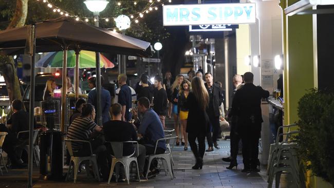 After dark Double Bay comes to life. Picture: Gordon McComiskie