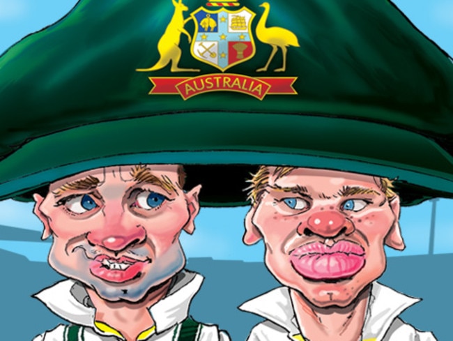 Is there room for Michael Clarke and Steve Smith at the top of Australian cricket? Toon by Scott Bailey.