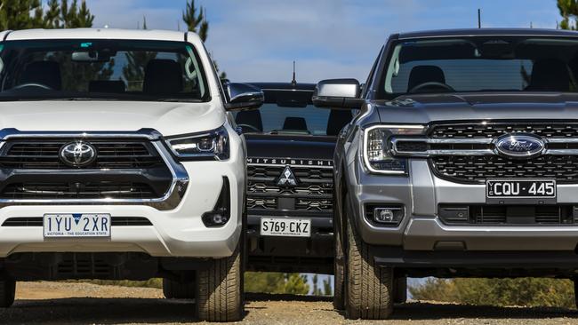 Dual-cab utes are some of Australia’s best-selling vehicles. Photo: Mark Bean