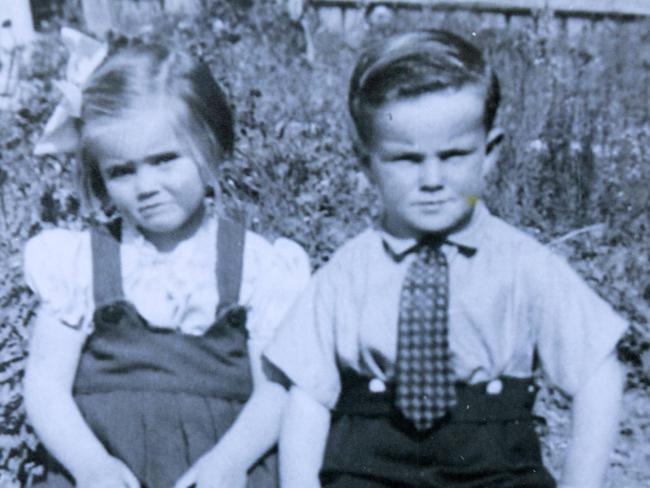 Peter Arbon (right) and his twin sister Ellen (left) – aged around 5 – were among an estimated 500,000 children placed in institutional care from the 1930s to 1989. Picture: Emma Brasier