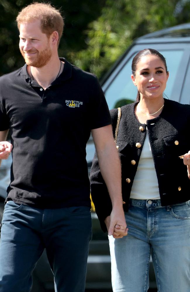 The couple are reportedly thrilled with their new life in California (pictured here in The Hague this week). Picture: Chris Jackson/Getty Images for the Invictus Games Foundation