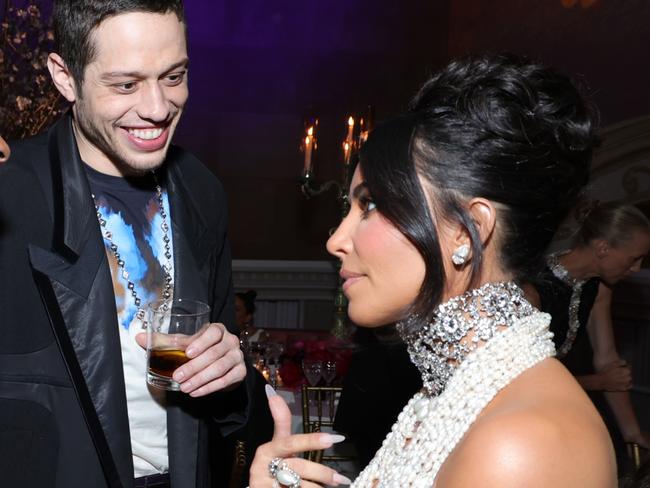 NEW YORK, NEW YORK - MAY 01: (L-R) Usher, Pete Davidson, and Kim Kardashian attend The 2023 Met Gala Celebrating "Karl Lagerfeld: A Line Of Beauty" at The Metropolitan Museum of Art on May 01, 2023 in New York City. (Photo by Kevin Mazur/MG23/Getty Images for The Met Museum/Vogue)