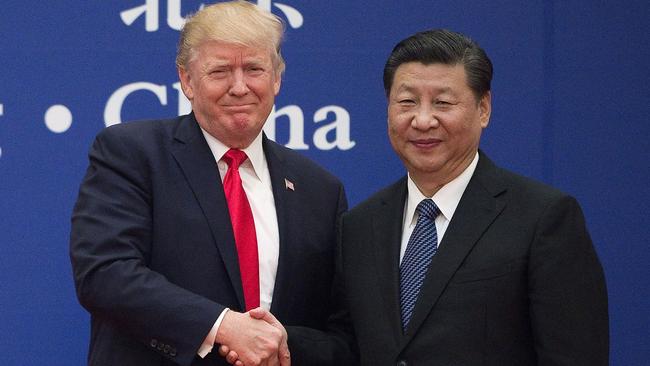 Then US President Donald Trump and China's President Xi Jinping in 2017. How will a second Trump administration affect Australia’s recently repaired relations with Beijing? Picture: Nicolas Asfouri/AFP