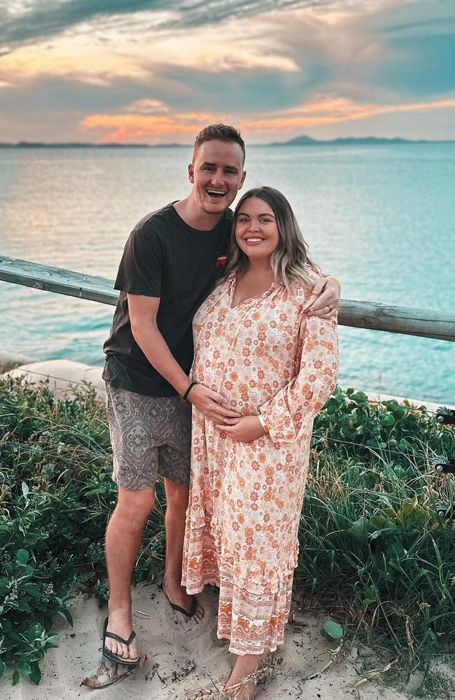 Matthew Cox and Tayla Black before the birth of their daughter Murphy.