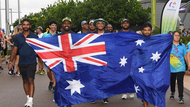 Australia Day Fun Run at the Darwin Waterfront, Picture Katrina Bridgeford.