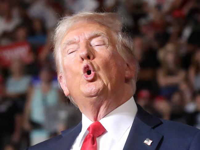 HARRISBURG, PENNSYLVANIA - JULY 31: Republican presidential nominee, former U.S. President Donald Trump speaks at a rally on July 31, 2024 in Harrisburg, Pennsylvania. Trump is returning to Pennsylvania for the first time since the assassination attempt. Polls show a close race with Democratic presidential candidate, U.S. Vice President Kamala Harris.   Spencer Platt/Getty Images/AFP (Photo by SPENCER PLATT / GETTY IMAGES NORTH AMERICA / Getty Images via AFP)