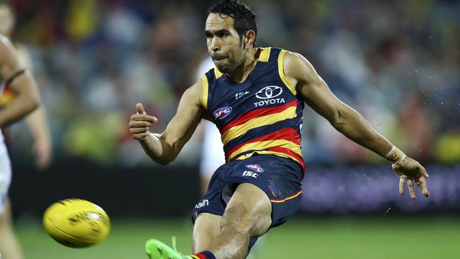 AFL – Adelaide Crows v Western Bulldogs at Adelaide Oval. Eddie Betts. Picture Sarah Reed