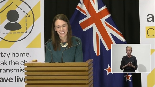 Supplied video obtained Monday, April 6, 2020, of NZ Prime Minister Jacinda Ardern speaking to reporters during a media briefing at parliament in Wellington. Arden confirms that the Tooth Fairy and Easter Bunny are both deemed to be essential workers during New Zealand's state of national emergency. "As you can imagine, at this time, they are going to be potentially quite busy at home with their family as well," she says. "I say to the children of New Zealand, if the Easter Bunny doesn't make it to your household, then we have to understand that it's a bit difficult at the moment for the bunny to get everywhere." (AAP VIDEO/Supplied/Jacinda Ardern)