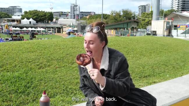 Taylah Tries: Ekka's bacon on a stick