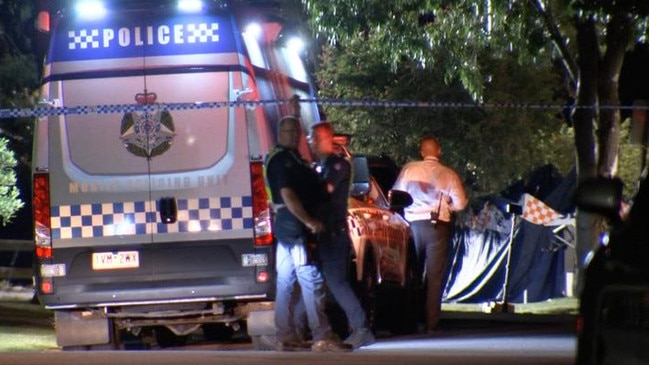 A teen died after being stuck by a car while crossing a road in Taylors Lakes. Picture: 7 News