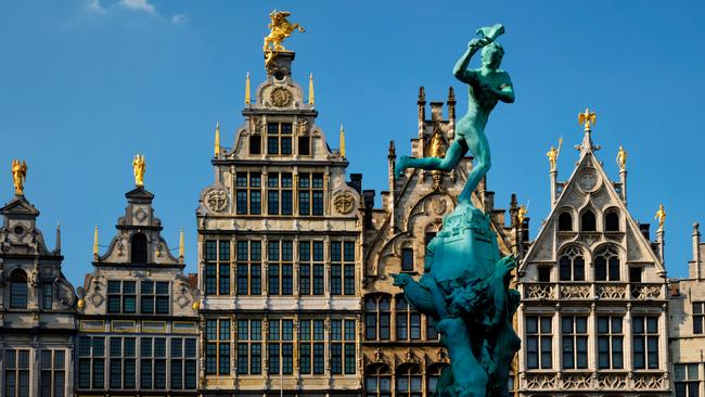 Grote Markt square in Antwerp, Belgium.