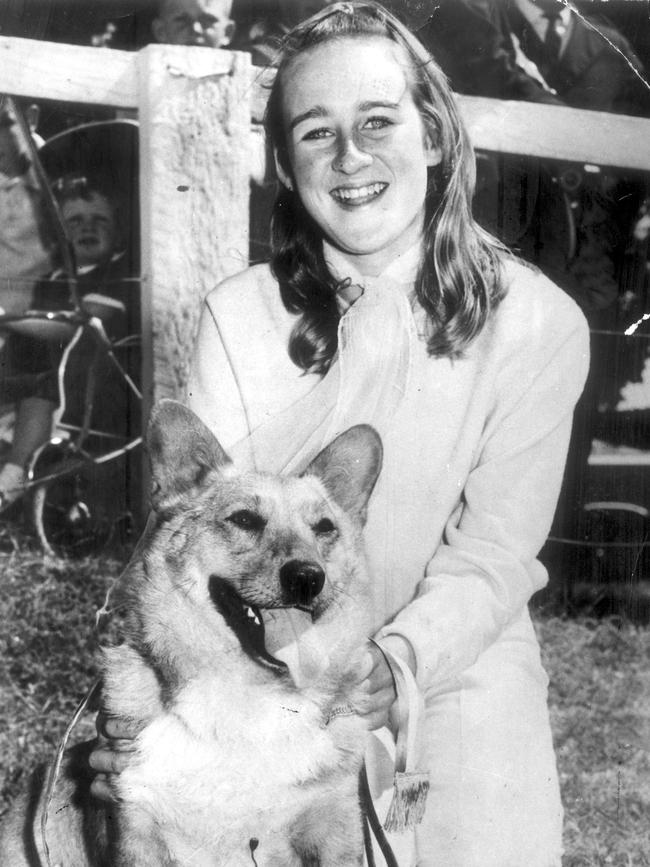 Murder victim Rosalyn Nolte with her corgi, Jodie.