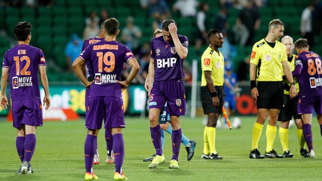 Perth Glory players have been stood down. Picture: Gary Day/AAP