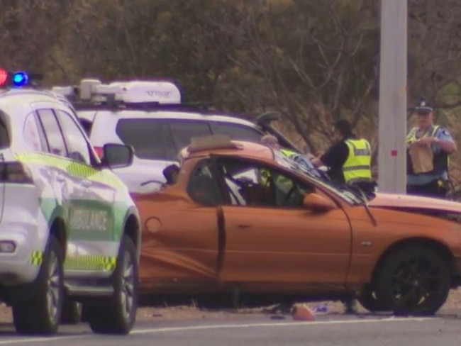 Police say they have footage of the crash, which is “too brutal” for the public to see. Picture: Nine News