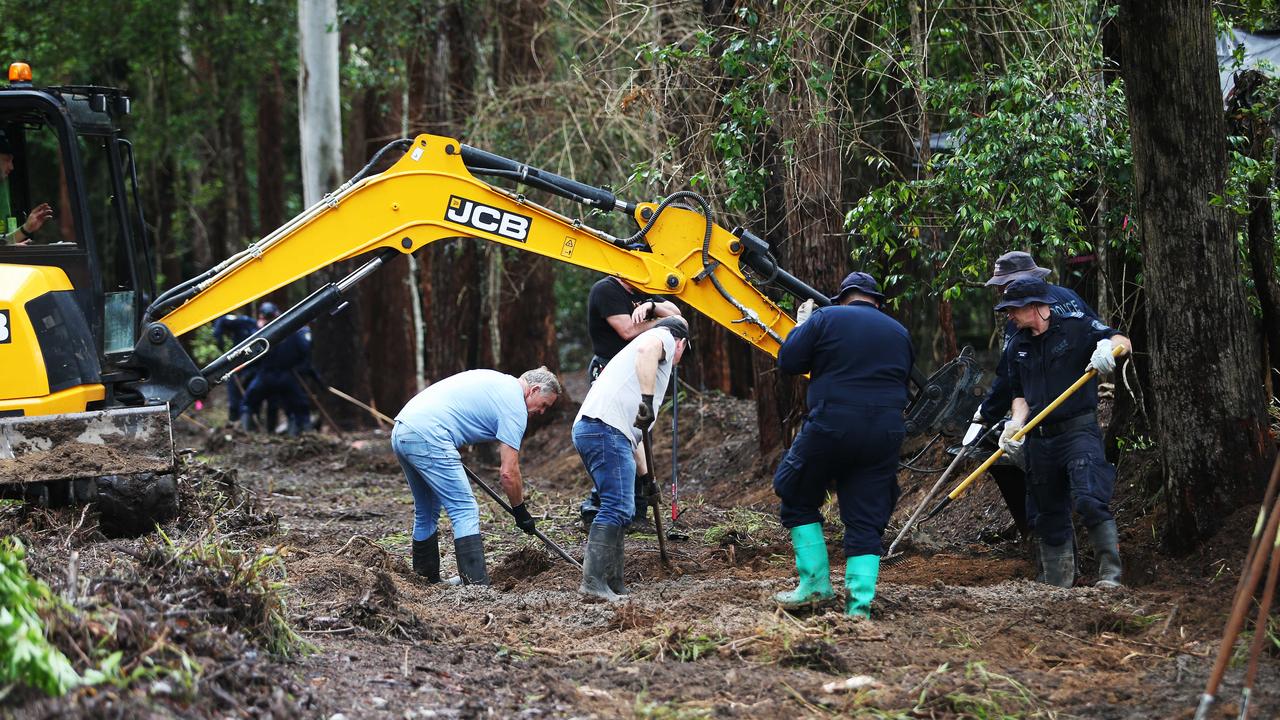 Strike Force Rosann detectives continue the search for William Tyrrell's remains near Kendall. Picture: NCA NewsWire / Peter Lorimer.