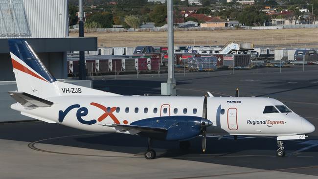 Rex Airlines will continue to service the state’s regions for the immediate future. Picture: AAP/Emma Brasier