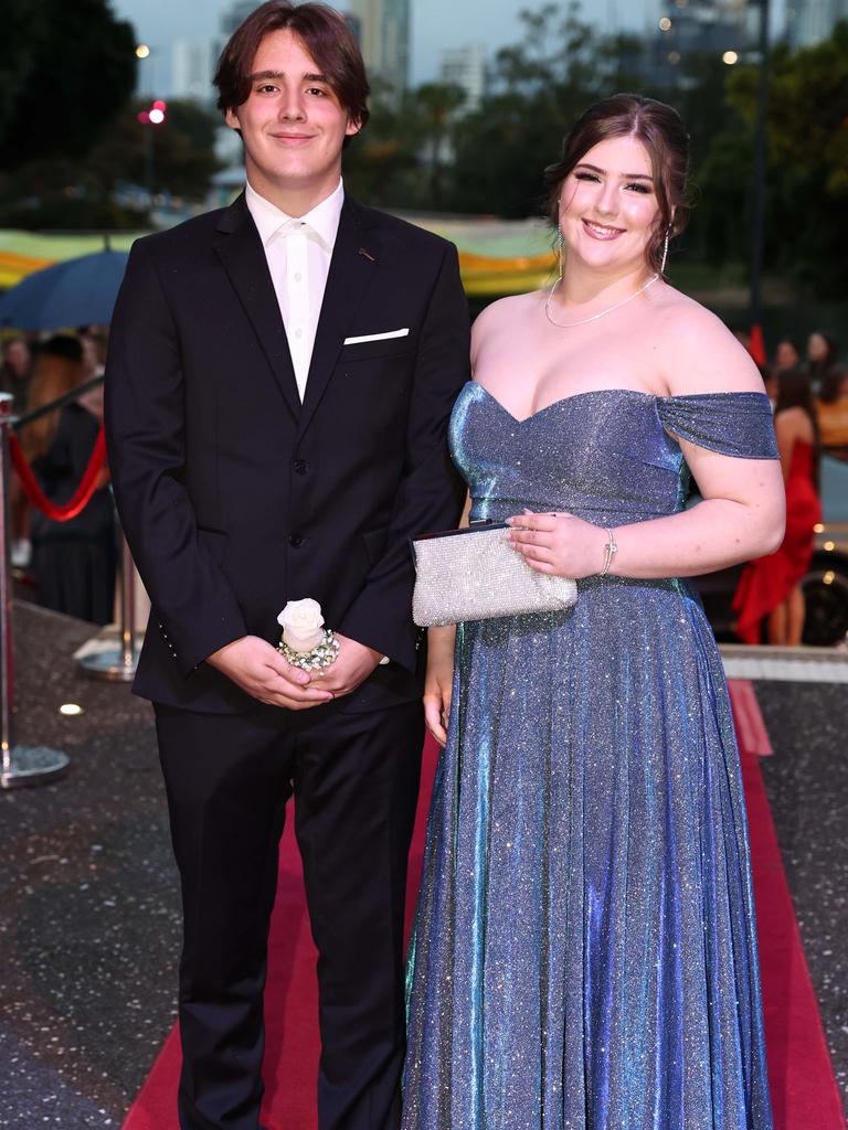 Students arrive for Robina State High formal at HOTA. Picture: Glenn Hampson.