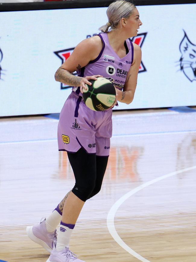 Cayla George in action for the Boomers. (Photo by Jonathan DiMaggio/Getty Images)