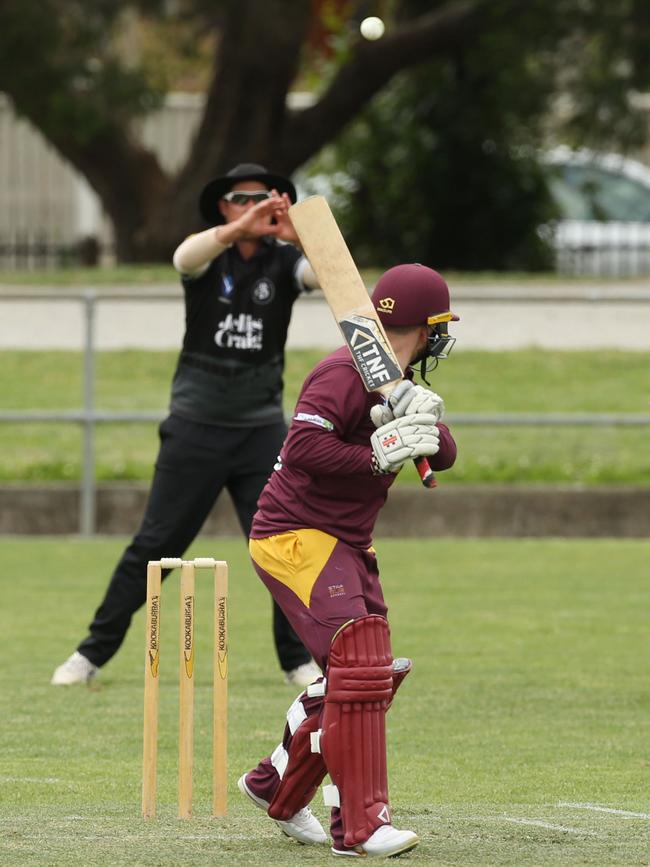 Simon Hill takes the catch. Picture: Stuart Milligan