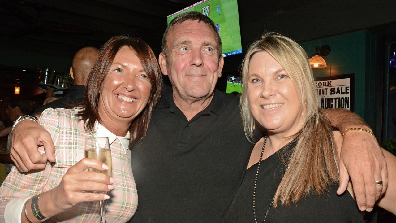 Tina and Gary Playford, Jane Feltell at opening of Finn McCool's in Surfers Paradise. Picture: Regina King.