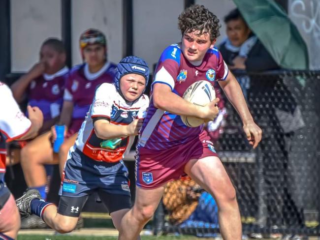 Jayden Duck breaks clear for the Hornets. Picture: 3 Two 8 Photography