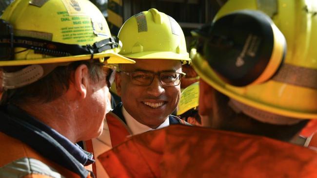 Sanjeev Gupta in Whyalla. Picture: Sean Kelly, GFG Alliance