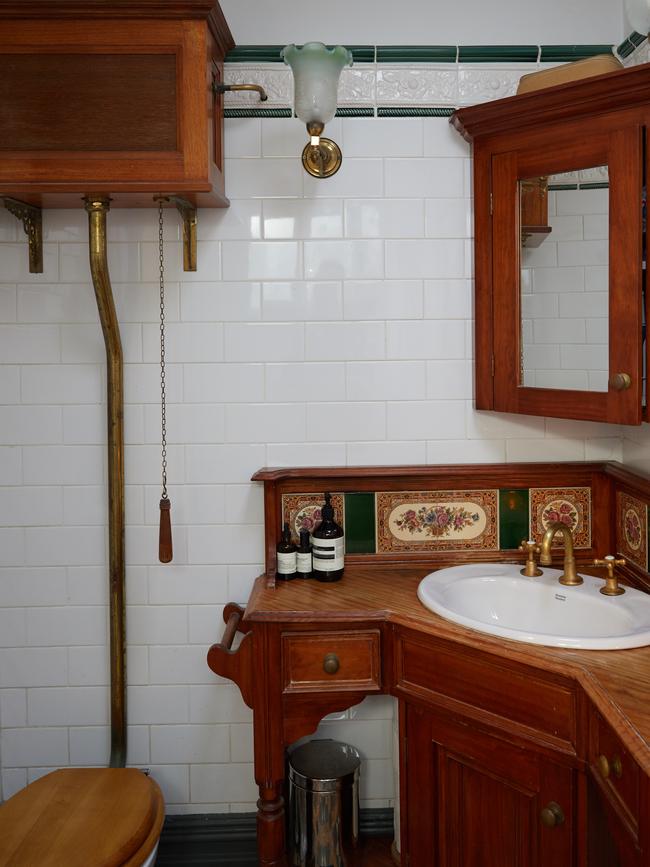 The bathroom was heritage-style before.