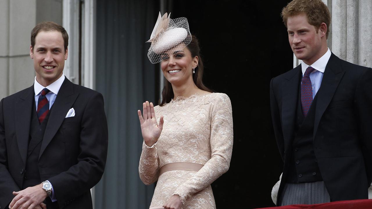 Prince Harry often played third wheel to William and Kate. Picture: Stefan Wermuth/AFP