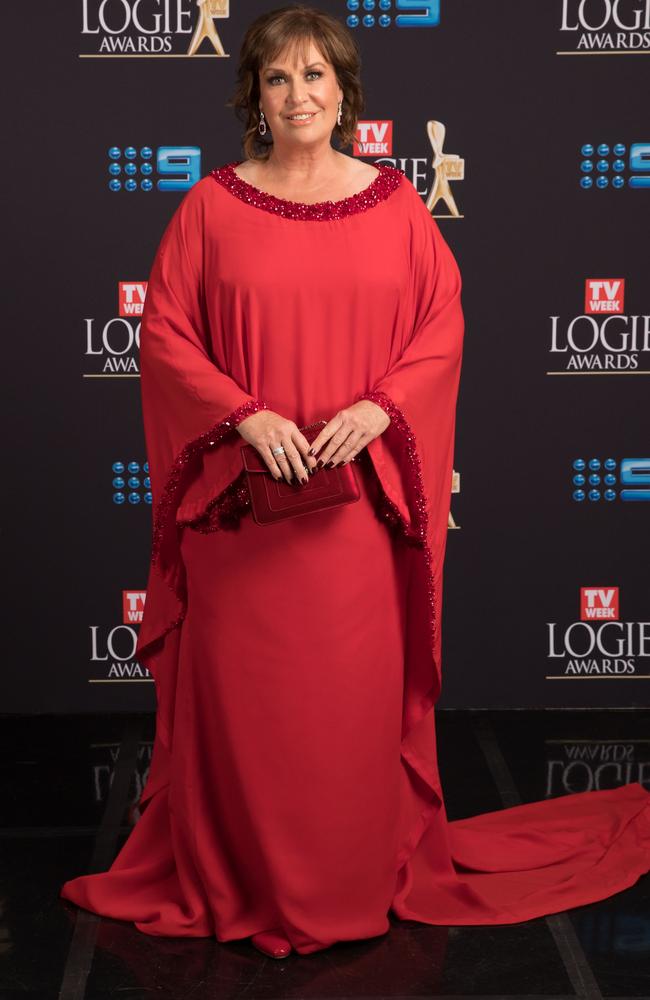 Tracy Grimshaw looking glam on the red carpet. Picture: Channel 9