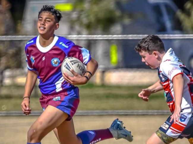 Hinchinbrook’s Jayden Iakopo is a try scoring machine. Picture: 3 Two 8 Photography