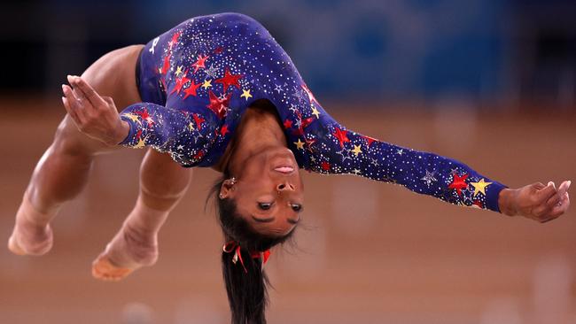 The greatest Olympic gymnast of all time, Simone Biles was expected to add multiple gold medals to her tally in Tokyo. Picture: Getty Images