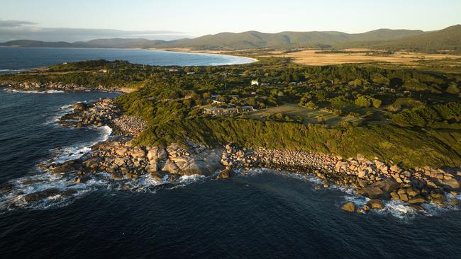 Headland Estate sits on the point at Seymour, near Bicheno. Picture: Forbes Global Properties