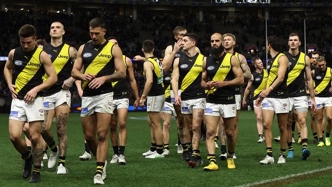 Richmond is just ‘battling’ at the moment, according to coach Damien Hardwick. Picture: Paul Kane/Getty Images