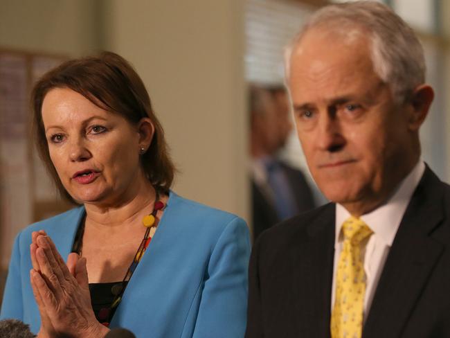 Sussan Ley with the Prime Minister Malcolm Turnbull months before she resigned. Picture: AAP