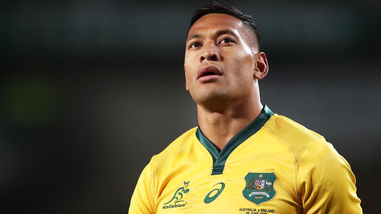 Israel Folau of the Wallabies looks on at Allianz Stadium.